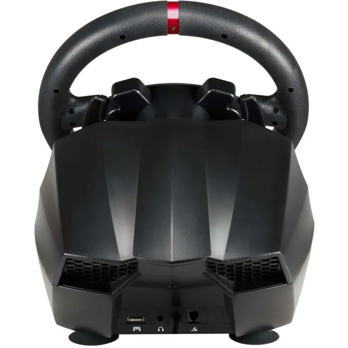 Subsonic Volante de Carreras GS950-X, 900°, Palanca de Cambios Manual, 3 Pedales, Levas 4