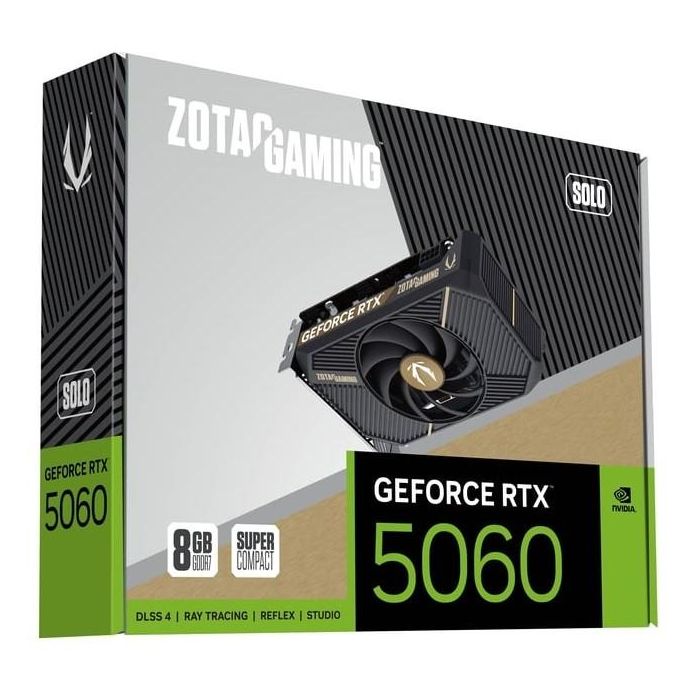 Zotac GeForce RTX 5060 SOLO 8GB GDDR7 1 Fan 6 Zotac GeForce RTX 5060 SOLO 8GB GDDR7 1 Fan 6