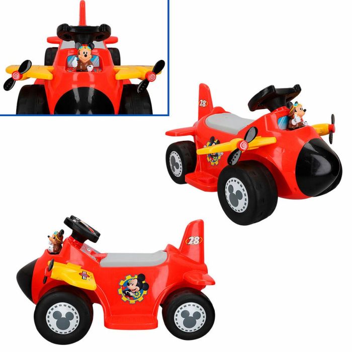 Coche Eléctrico para Niños Mickey Mouse Batería Avioneta 6 V 2 Coche Eléctrico para Niños Mickey Mouse Batería Avioneta 6 V 2