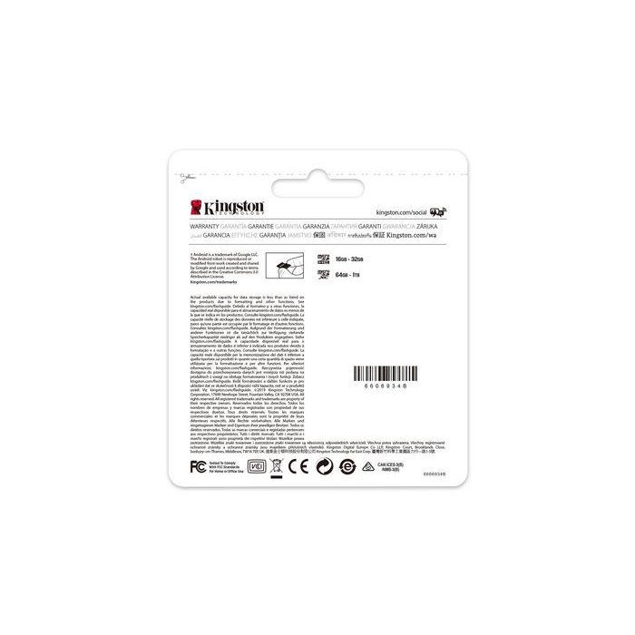 Kingston microSDXC Canvas Select Plus 128 GB Class 10 UHS-I A1 hasta 100 MB/s, para Android y grabación de vídeo Full HD 3