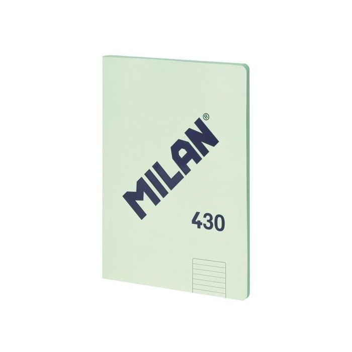 Milan Libreta Encolada A4 95g Pautado 1 Línea 7mm Serie 1918 Verde (Pack 3 Unidades) (3 Unidades)