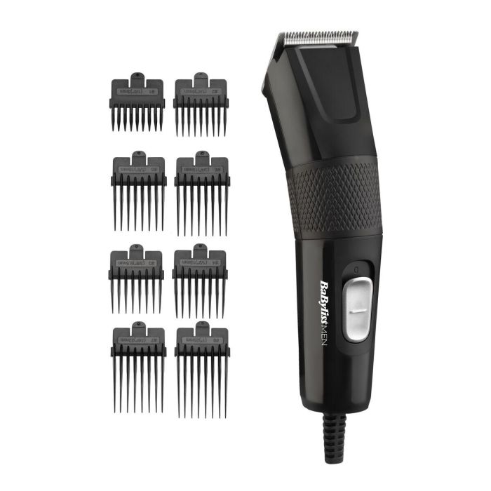 Babyliss Cortapelos E756E Power Clipper Cuchilla Acero Inoxidable 45mm 8 Guardas 9 Longitudes de 0.5mm a 25mm Cable 2m 14