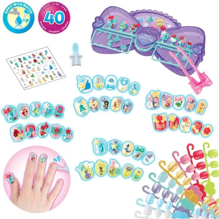 Aquabeads Set de manicura Princesas Disney 35071 4