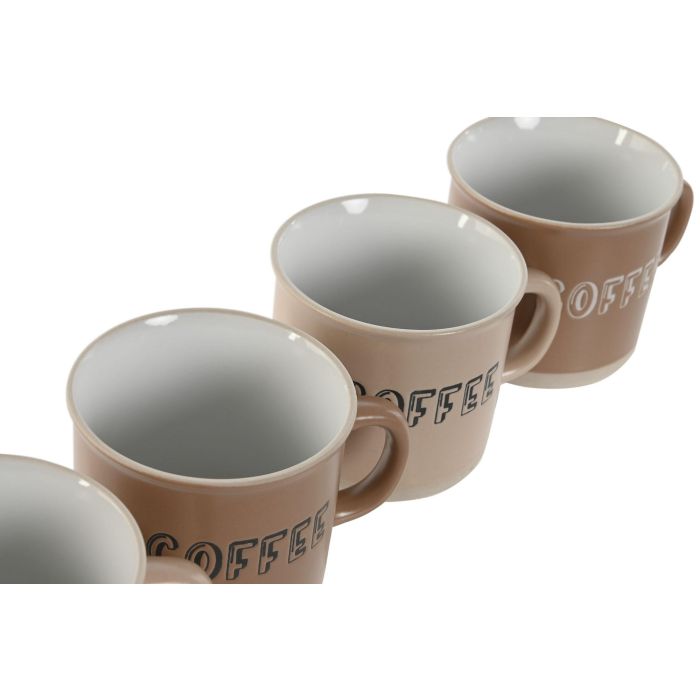 DKD Home Decor Tazas de Gres Marrón Capacidad 180ml Set de 4 Piezas 6 x 7 x 7.6 cm 3 DKD Home Decor Tazas de Gres Marrón Capacidad 180ml Set de 4 Piezas 6 x 7 x 7.6 cm 3