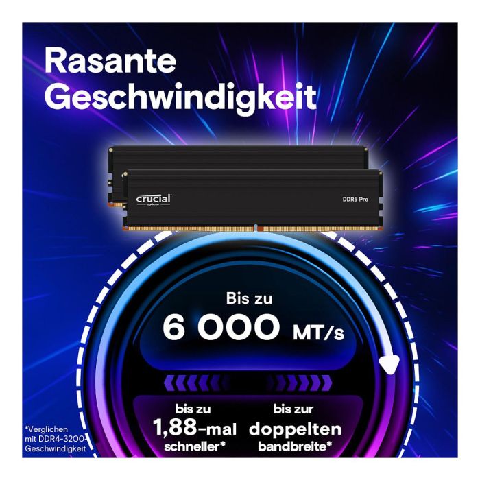 Crucial CP2K64G56C46U5 Memoria RAM DDR5 128GB (2x64GB) 5600MHz CL46 UDIMM con Disipador Térmico 1