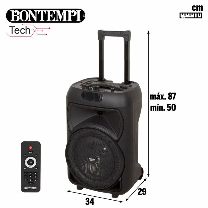 Altavoz con Micrófono Karaoke Bontempi Plástico 34 x 50 x 29 cm (2 Unidades) 3