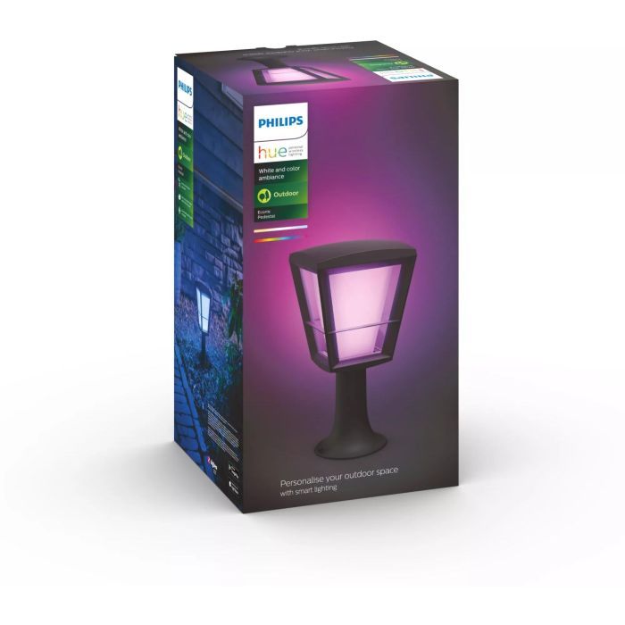 Philips Hue Econic LED Sockelleuchte schwarz 2