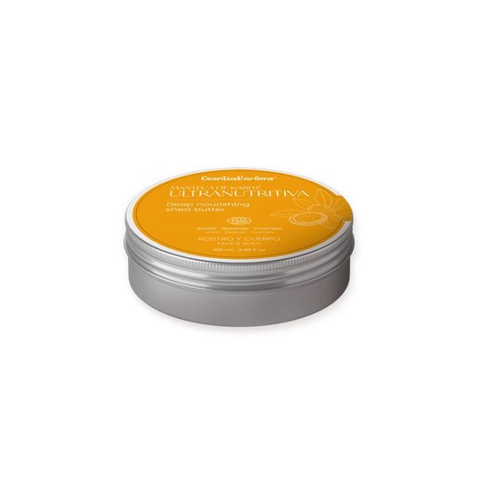 ESENTIAL AROMS Manteca de Karité Ultra Nutritiva 100g para Pieles Secas y Muy Secas - Hidrata y Restaura la Elasticidad