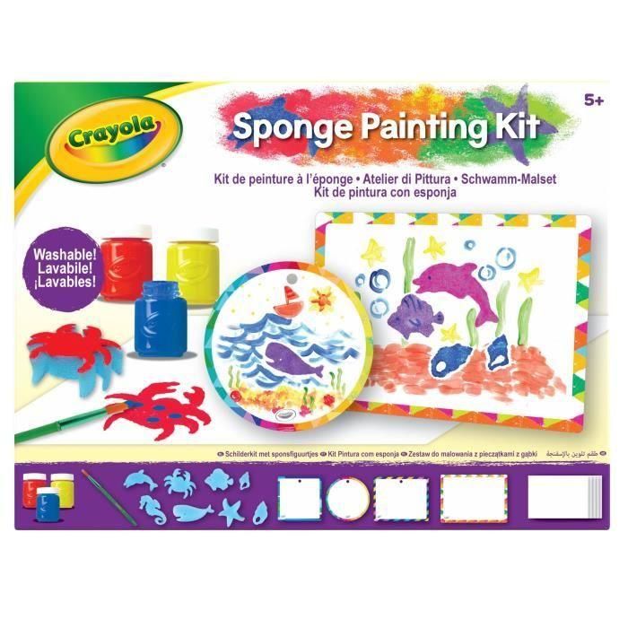 Kit de pintura con esponja - CRAYOLA - A partir de 5 años 2 Kit de pintura con esponja - CRAYOLA - A partir de 5 años 2