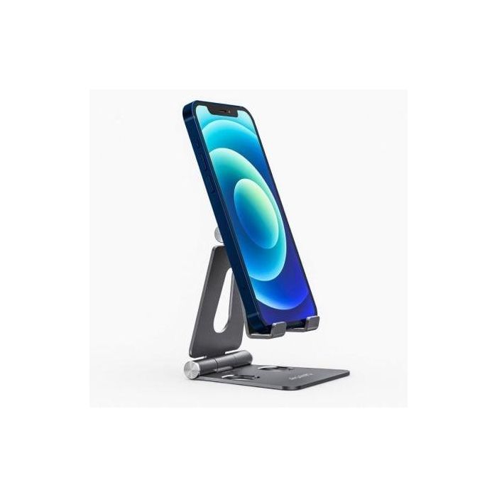 Aisens Soporte de Sobremesa Ajustable para Móvil/Tablet, Aleación de Aluminio, 2 Pivotes, Gris 1 Aisens Soporte de Sobremesa Ajustable para Móvil/Tablet, Aleación de Aluminio, 2 Pivotes, Gris 1