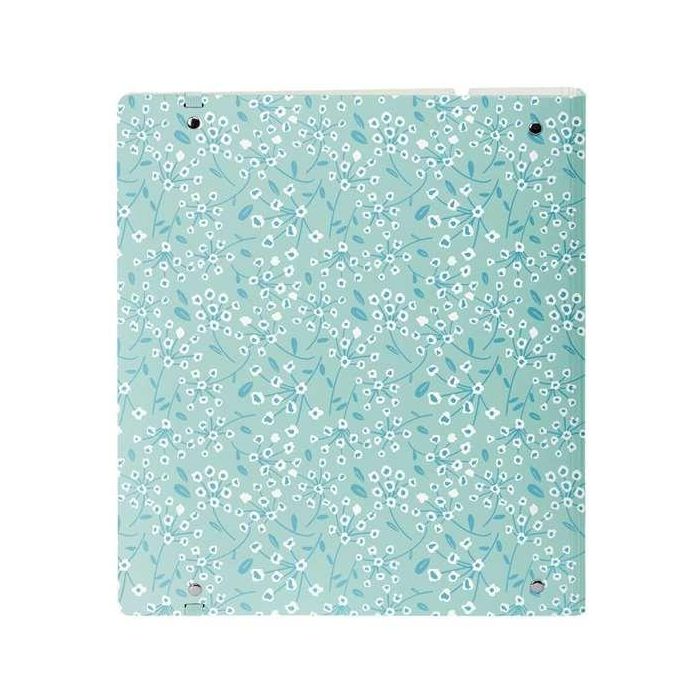 Carpeta Con Recambio Safta Din A4 Cuadro 5 mm Polipropileno Foam 4 Anillas 35 mm Estampados Floral Azul 7 Carpeta Con Recambio Safta Din A4 Cuadro 5 mm Polipropileno Foam 4 Anillas 35 mm Estampados Floral Azul 7