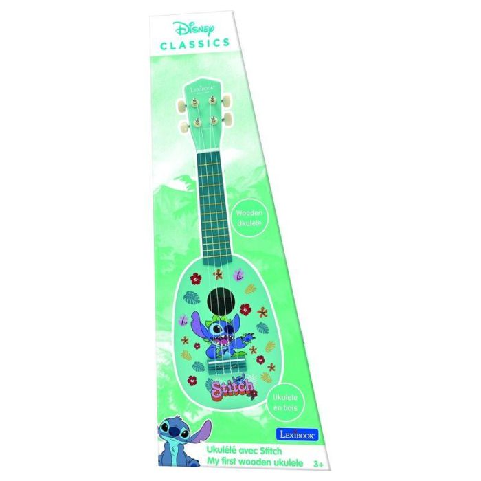 Lexibook K230D Ukelele de Madera Disney Stitch con Cuerdas de Nylon para niños +3 años 1 Lexibook K230D Ukelele de Madera Disney Stitch con Cuerdas de Nylon para niños +3 años 1