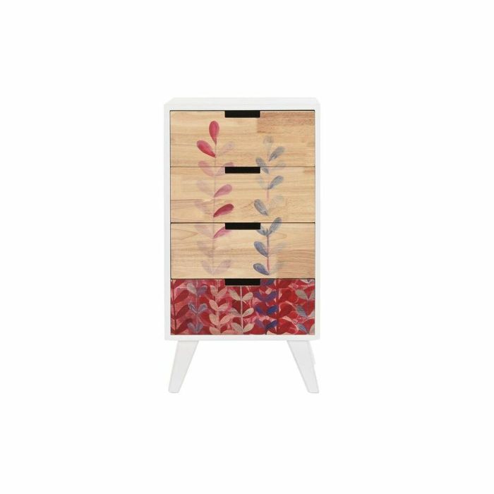 Cajonera Scandi DKD Home Decor Natural Blanco 30 x 78 x 40 cm 1