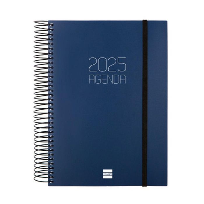 Agenda Finocam OPAQUE Azul A5 15,5 x 21,2 cm 2025