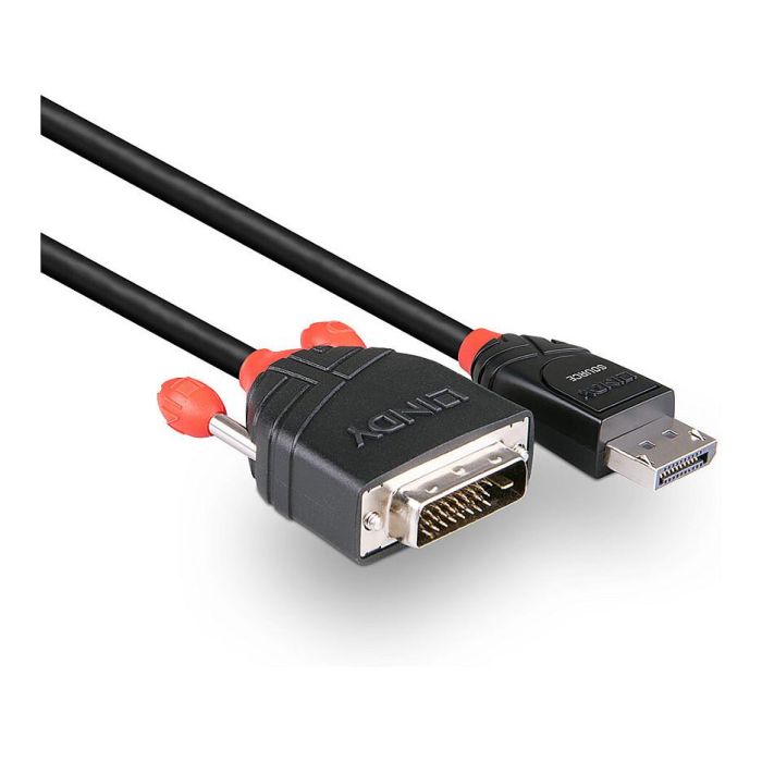 LINDY 41491 Cable DisplayPort a DVI-D Macho/Hembra, 2m