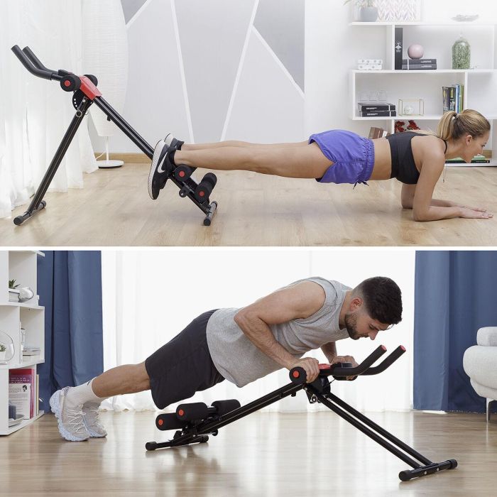 Máquina de Abdominales Plegable con Guía de Ejercicios Plawer InnovaGoods 12 Máquina de Abdominales Plegable con Guía de Ejercicios Plawer InnovaGoods 12