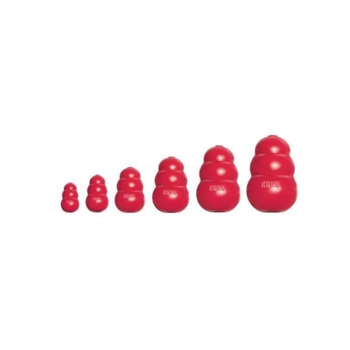 Kong Juguete para Perro Classic Rojo Talla S Ultra Duradero para Masticar y Jugar 4