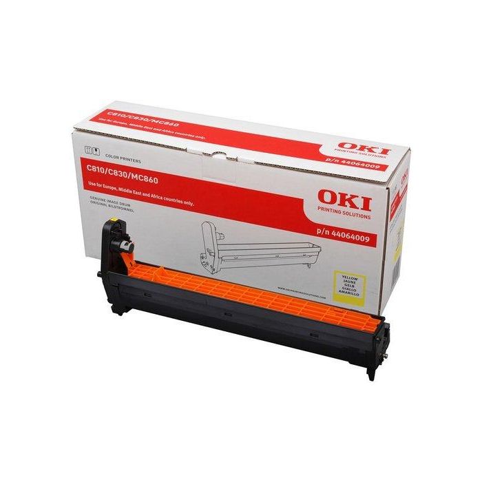 OKI C810 / C830 / MC860 / MC851/ MC851+ / C801 / C821 - 20.000 paginas Tambor Amarillo