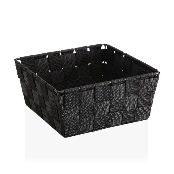 Cesta Mediana Negra Versa 19X9CM (4 Unidades) Cesta Mediana Negra Versa 19X9CM (4 Unidades)