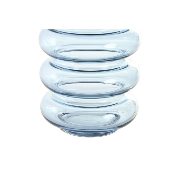 DKD Home Decor Jarron Azul Cristal 12 x 29 x 12 cm (6 Unidades) 2