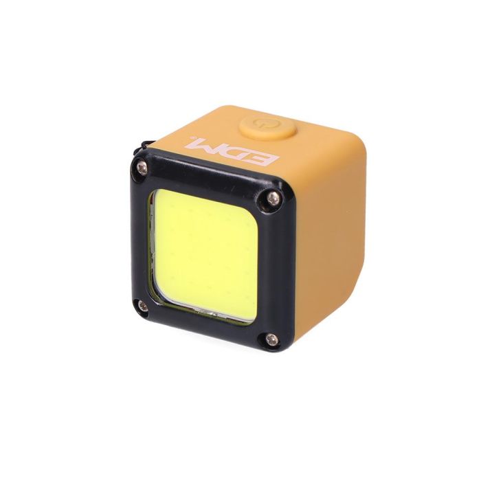 Edm Linterna Cubo LED Recargable 3W 300LM, Función Power Bank, USB + Imán, Colores Surtidos 2 Edm Linterna Cubo LED Recargable 3W 300LM, Función Power Bank, USB + Imán, Colores Surtidos 2