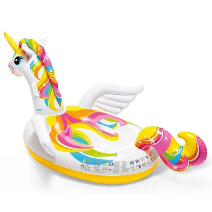 Colchoneta Hinchable Unicornio Intex 201 x 97 x 140 cm (4 Unidades) 3 Colchoneta Hinchable Unicornio Intex 201 x 97 x 140 cm (4 Unidades) 3