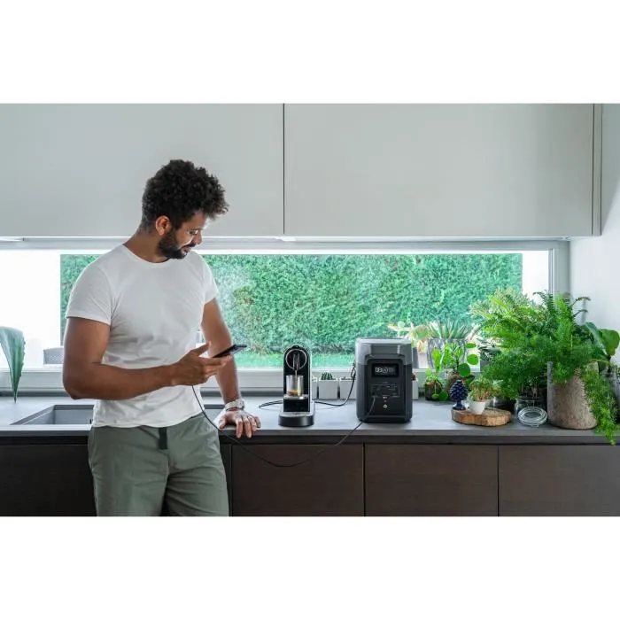 Ecoflow Generador Eléctrico Portátil DELTA 2, 1024Wh, 1800W (2700W Sobretensión), 4 Salidas AC 5