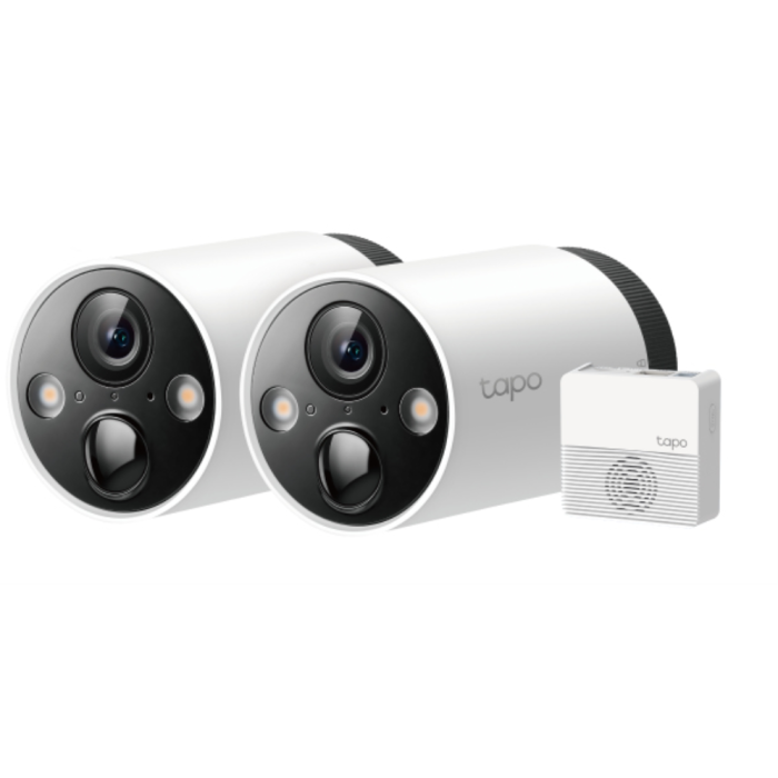 TP-Link Tapo C420S2 Cámara de Seguridad IP WiFi 2K Quad HD Interior/Exterior Batería Kit 2 Cámaras IP65