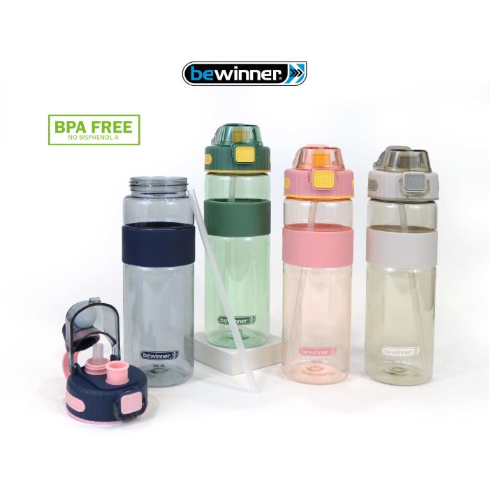 Bewinner Botella Sport Agua Transparente 900 ml - 8.1 x 27.1 x 11.5 cm (12 Unidades) 1 Bewinner Botella Sport Agua Transparente 900 ml - 8.1 x 27.1 x 11.5 cm (12 Unidades) 1