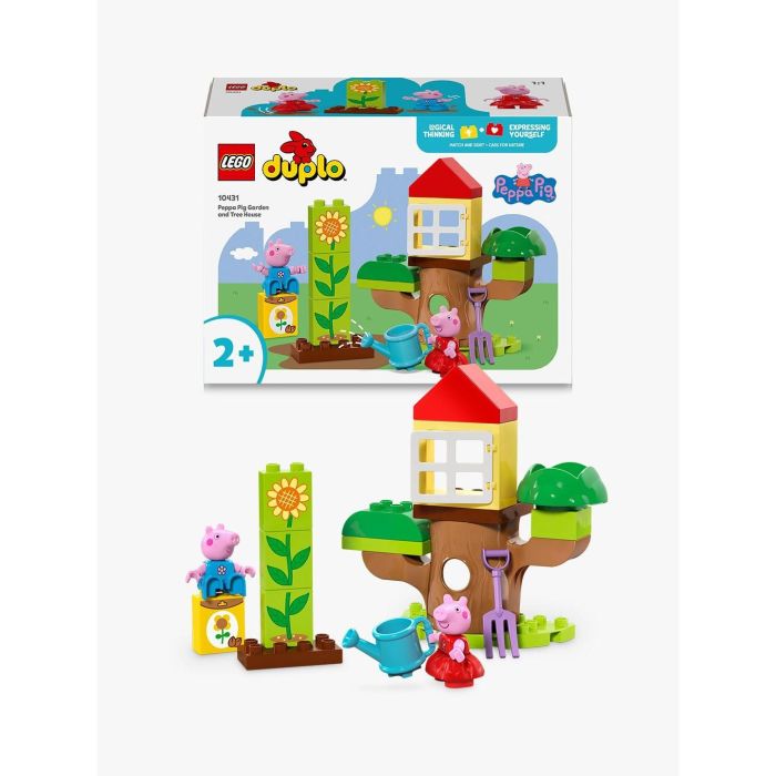 LEGO 10431 Duplo Jardín y Casa del Árbol de Peppa y George Pig – Set de Construcción para Preescolares Actividades al Aire Libre 3