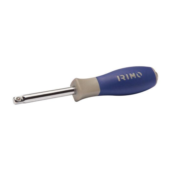 Irimo Mango cuadrado macho 1/4" 105-50-1, Aleación de acero al cromo vanadio, Acabado cromado brillante, Norma DIN3120