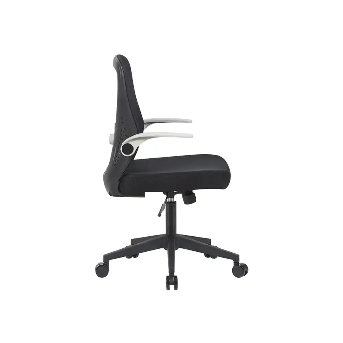 Q-connect Silla de Oficina Terni Malla Ajustable Reposabrazos Negro Cuerpo Negro - Altura Max 1050 mm, Ancho 500 mm, Profundidad 480 mm 3