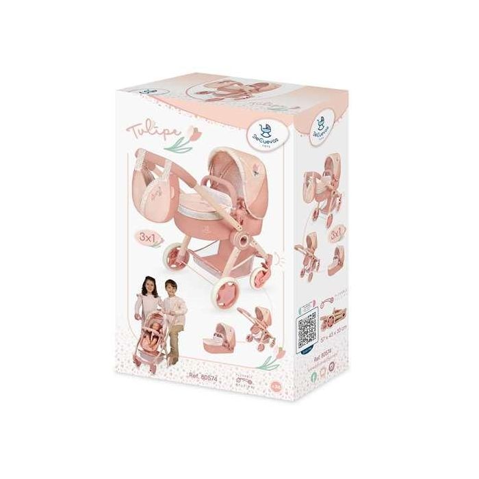 Decuevas Coche de Muñeca 3x1 Plegable con Bolso para Muñecas hasta 48 cm - Dimensiones 41x62x70 cm 11 Decuevas Coche de Muñeca 3x1 Plegable con Bolso para Muñecas hasta 48 cm - Dimensiones 41x62x70 cm 11