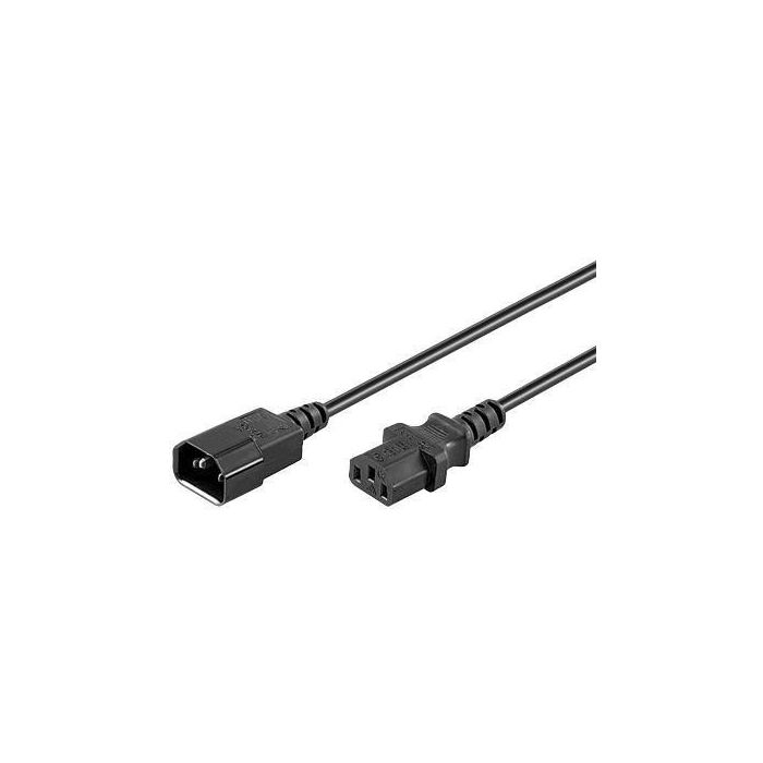 MicroConnect Cable de Extensión C14 a C13, 7 metros para Ordenadores y Monitores