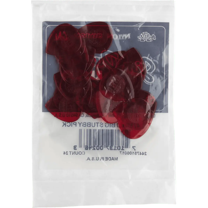 Dunlop Púas Big Stubby® Nylon 1,00 Mm Pack 24 Unidades 3