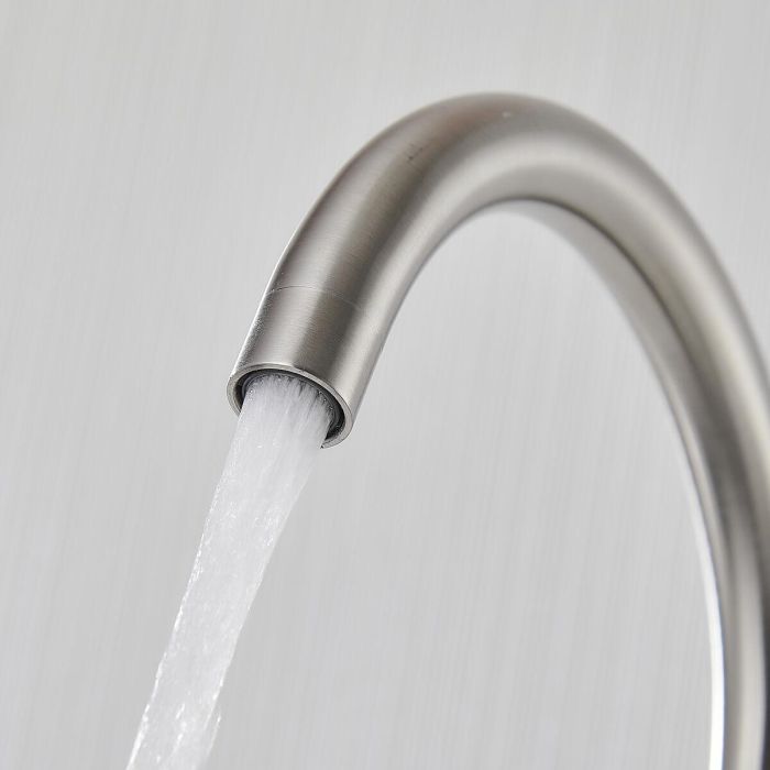 Grifo Monomando Fontastock Gris Acero Inoxidable Cerámico Aleación de Zinc Forma de C 4 Grifo Monomando Fontastock Gris Acero Inoxidable Cerámico Aleación de Zinc Forma de C 4