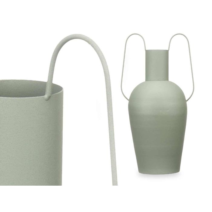 Jarron Acero Doble Asa Verde Pastel Grd Giftdecor 24X45CM (4 Unidades) 2 Jarron Acero Doble Asa Verde Pastel Grd Giftdecor 24X45CM (4 Unidades) 2