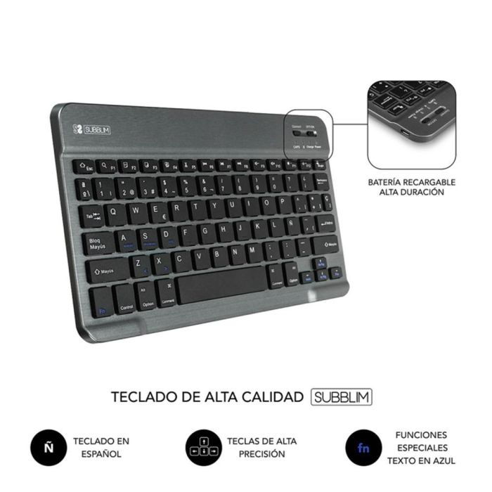 SUBBLIM Funda con Teclado KEYTAB PRO BLUETOOTH 10,1" Red 2 SUBBLIM Funda con Teclado KEYTAB PRO BLUETOOTH 10,1" Red 2