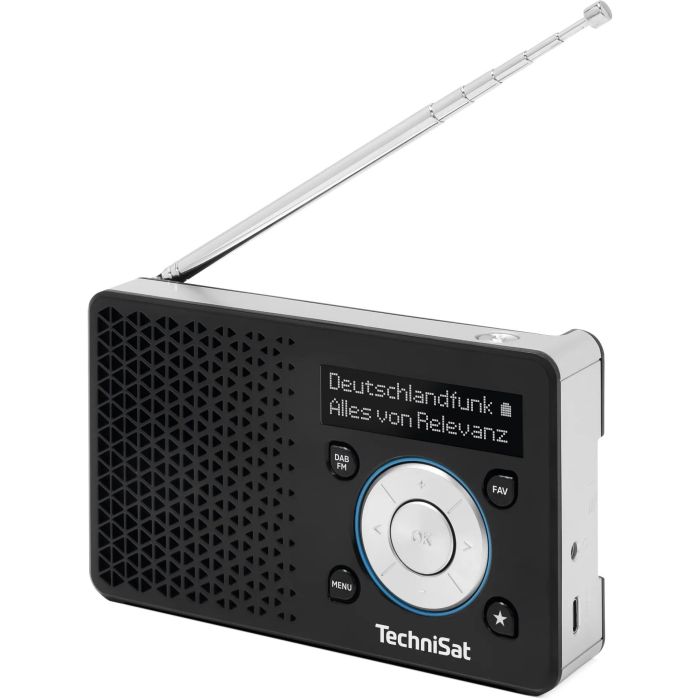 TechniSat 1 ASA DigitRadio Radio Digital Portátil Negro/Plata