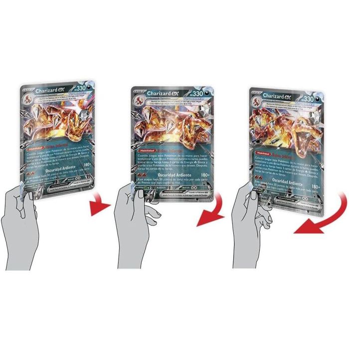 Blister juego cartas coleccionables Charizard Pokemon español 3 Blister juego cartas coleccionables Charizard Pokemon español 3