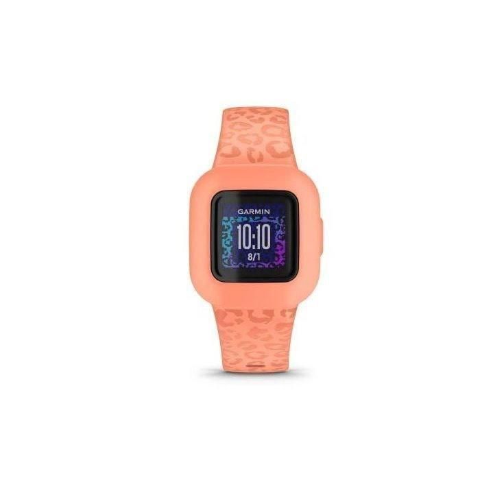 GARMIN - Rastreador de actividad para niños VIVOFIT JR3 - Leopard Peach 1