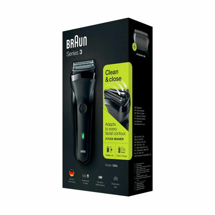 Braun Afeitadora eléctrica recargable Serie 3, sistema de corte de triple acción, waterproof, 7W, 100-240V 13 Braun Afeitadora eléctrica recargable Serie 3, sistema de corte de triple acción, waterproof, 7W, 100-240V 13