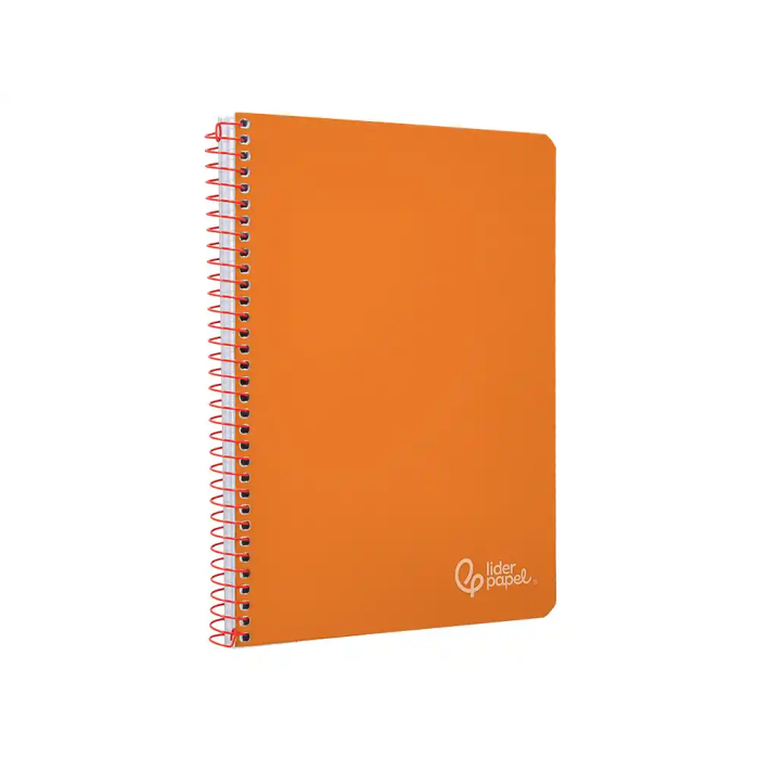 Liderpapel Cuaderno Espiral A4 Witty Tapa Dura 80 Hojas 90gr Pauta 2,5mm Con Margen Color Naranja 3