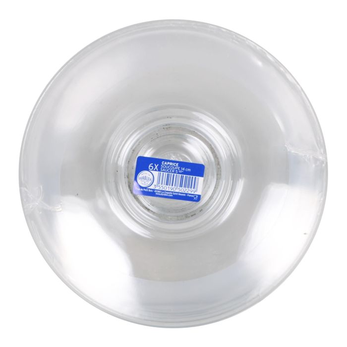 Duralex Set de 6 Platos Transparentes 14 cm Colección Caprice (12 Cajas) 2 Duralex Set de 6 Platos Transparentes 14 cm Colección Caprice (12 Cajas) 2