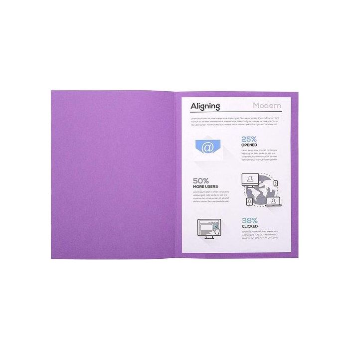Subcarpeta Exacompta Forever 250 220G A4 Violeta Paquete De 100
