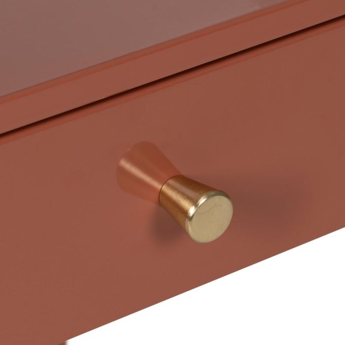 Mesita Terracota Acero 43 X 41 X 50 cm