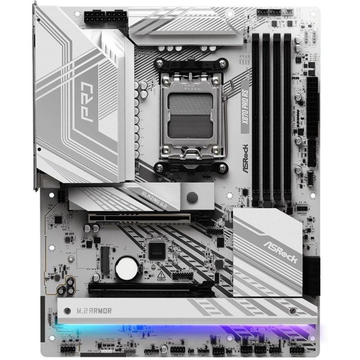ASRock X870 PRO RS AMD X870 Socket AM5 ATX, Compatible con Ryzen 7000/8000/9000 Series, DDR5, PCIe 5.0, SATA III, RAID 0/1/10, 2.5G LAN 3 ASRock X870 PRO RS AMD X870 Socket AM5 ATX, Compatible con Ryzen 7000/8000/9000 Series, DDR5, PCIe 5.0, SATA III, RAID 0/1/10, 2.5G LAN 3
