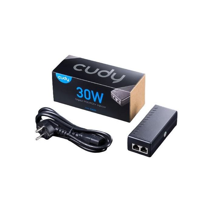 Cudy POE200 Inyector PoE+ Gigabit 30W IEEE 802.3af/at Negro 4 Cudy POE200 Inyector PoE+ Gigabit 30W IEEE 802.3af/at Negro 4