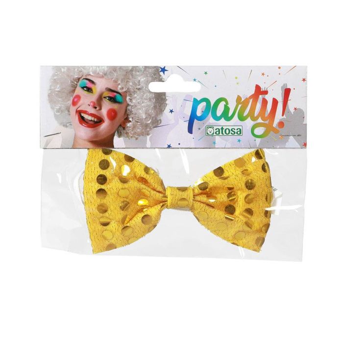 Pajarita Dorada Para Disfraz De Rey, Animador, Carnaval, Espectaculos, Gala, Noble O Artista 1