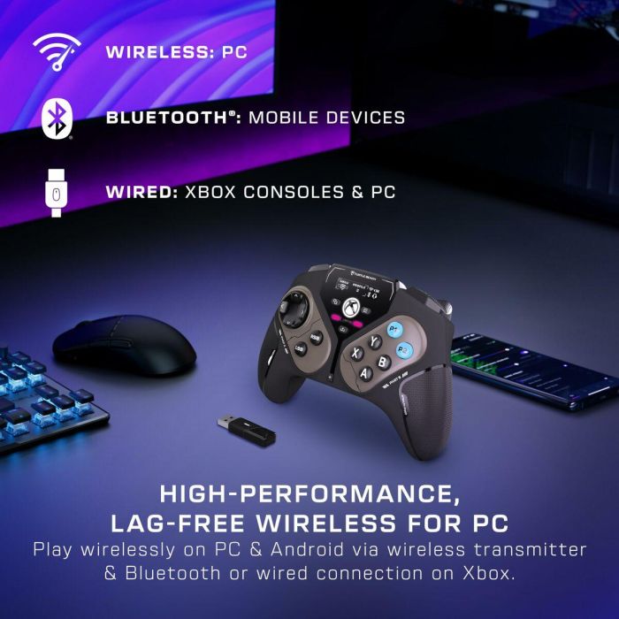 Turtle Beach TBS-0120-05 Stealth Pivot - Controlador inteligente inalámbrico 2,4 GHz o Bluetooth, Negro 8 Turtle Beach TBS-0120-05 Stealth Pivot - Controlador inteligente inalámbrico 2,4 GHz o Bluetooth, Negro 8